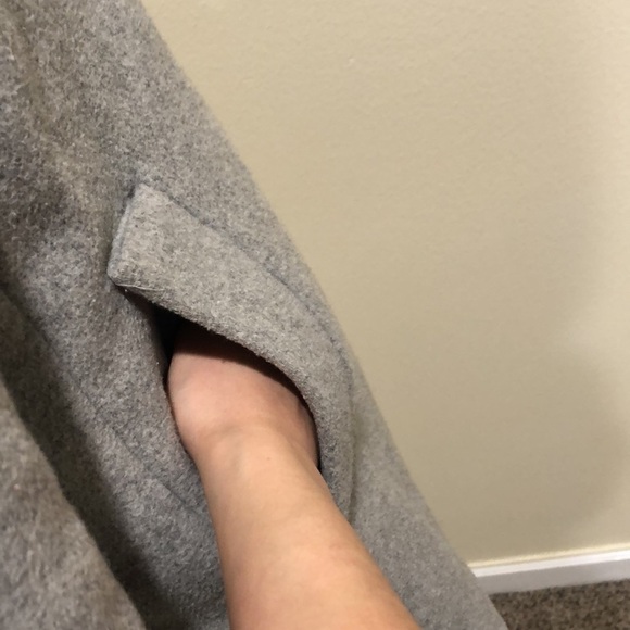 J Crew Pea Coat Peacoat Size 6P 6 Petite Gray Wool Blend - Picture 3 of 11